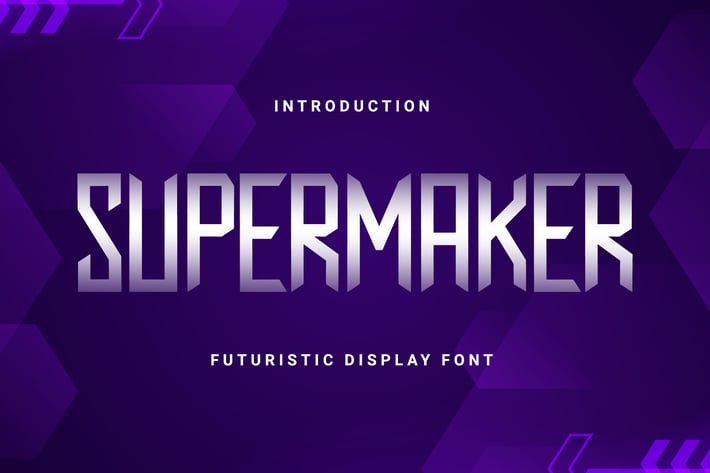Supermarker - Futuristic Display Font