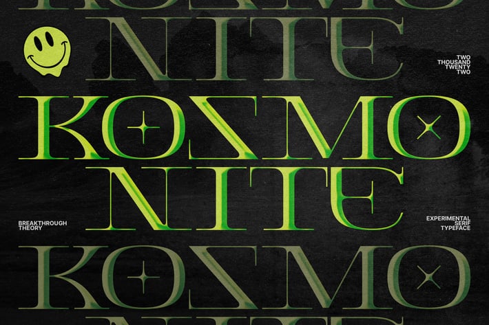 Kosmonite - Experimental Serif Fonts