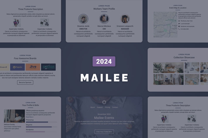 Mailee Multipurpose Email Template 2024