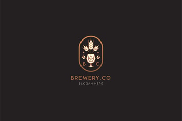Brewery - Wheat Beer Logo Template
