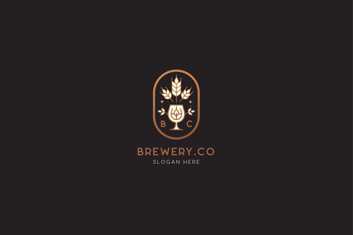 Brewery - Wheat Beer Logo Template