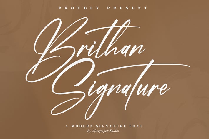 Brithan Modern Signature Font