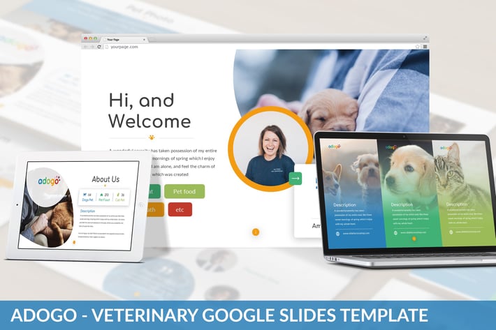 Adogo - Veterinary Google Slides Template