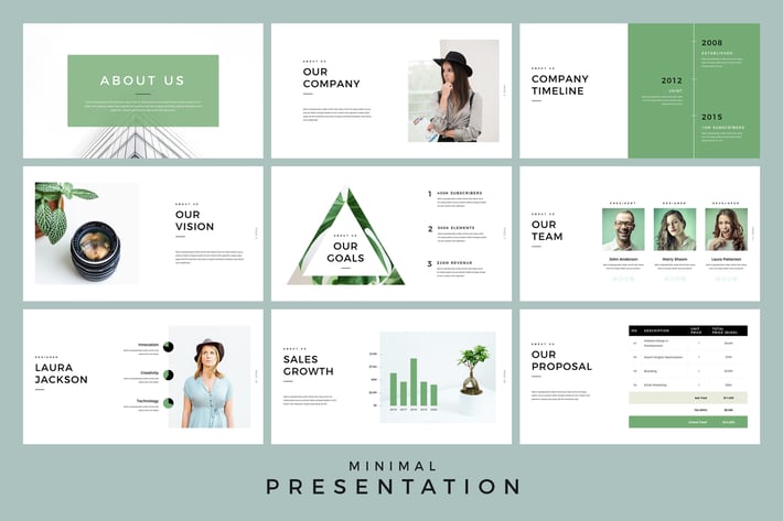 Minimal Presentation Keynote Template