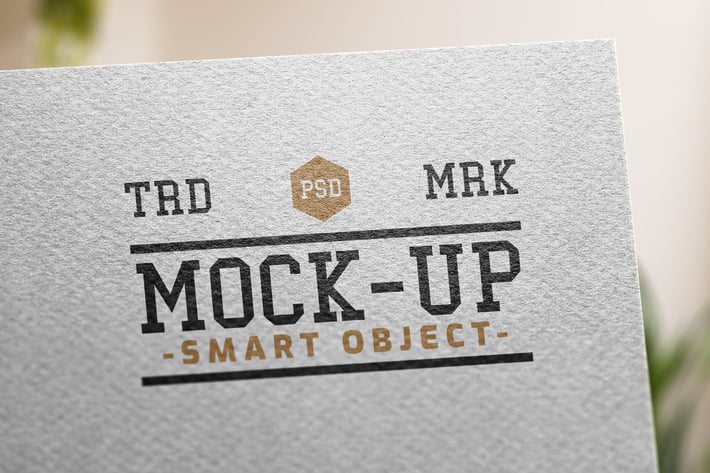 YDM Logo Mockup on Paper