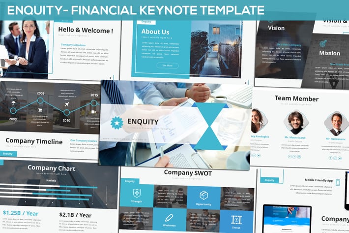 Enquity - Financial Keynote Template