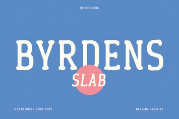 Byrdens Slab Serif Font