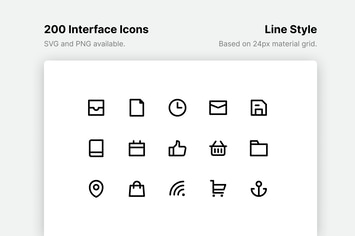 Interface Line Icons