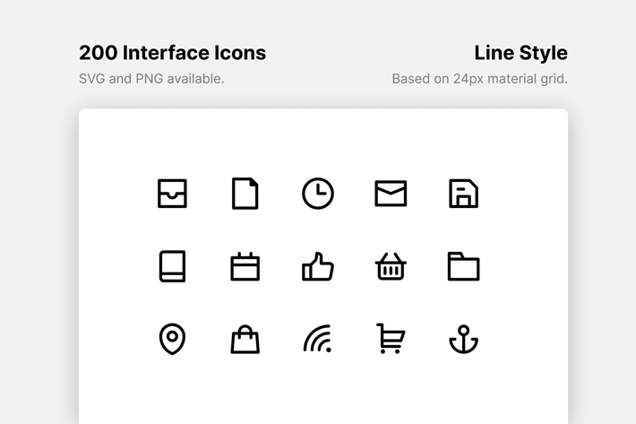 Interface Line Icons
