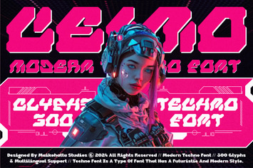 Ceimo - Modern Techno Font