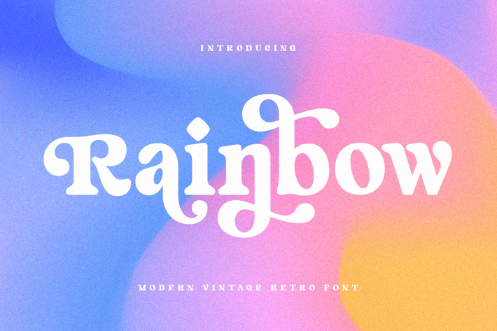 Rainbow - Modern Vintage Font