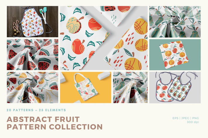 Abstract Fruit Pattern Collection