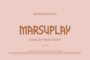 MARSUPLAY Font