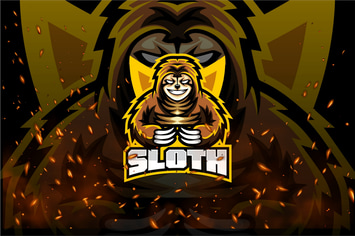 Sloth E-Sport and Sport Logo Template
