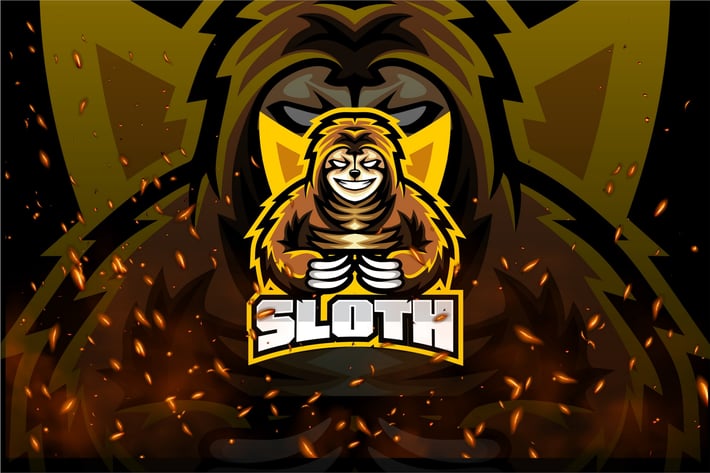 Sloth E-Sport and Sport Logo Template