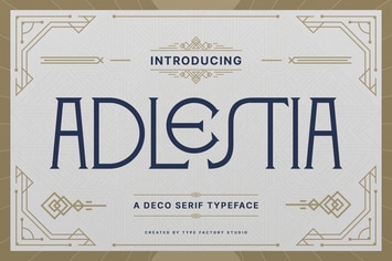 Adlestia - Deco Serif Typeface