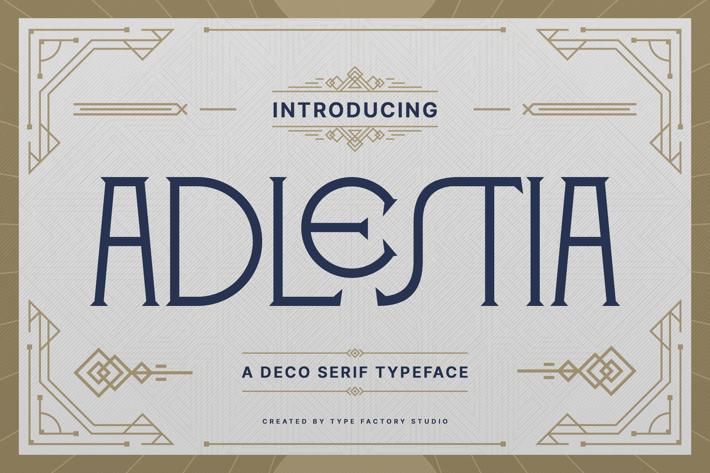 Adlestia - Deco Serif Typeface