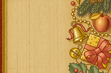 Retro Christmas Background