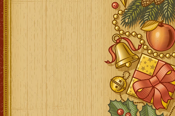 Retro Christmas Background