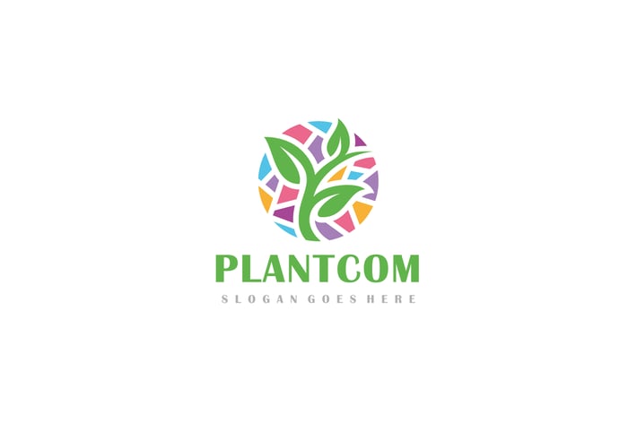 Colorful Plant Logo