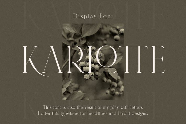 Karlotte - Elegant Serif Font