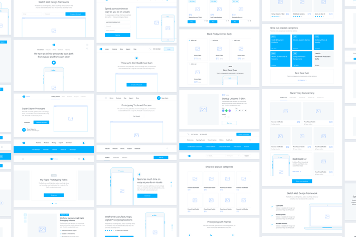Frames 3 - Web Wireframe Kit