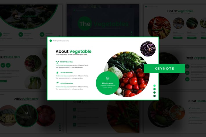 The Vegetables - Keynote Template