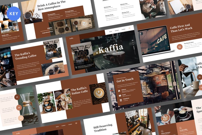 Kaffia - Coffee Keynote Template