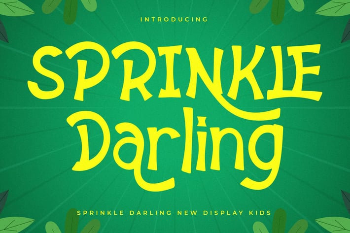 Sprinkle Darling New Display Font