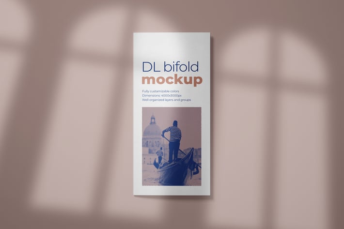 DL Bifold Brochure Mockup