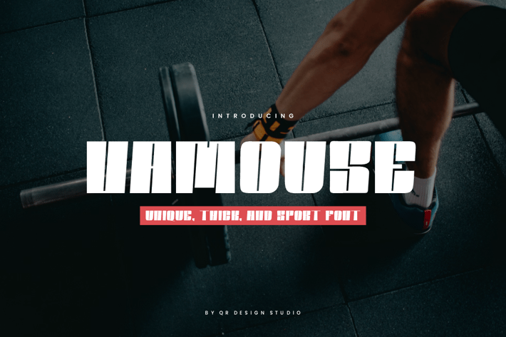 Vamouse - Thick & Sport Font