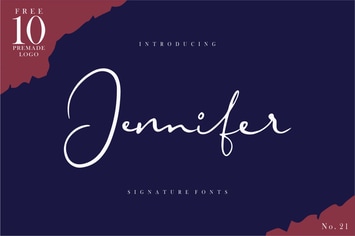 Jennifer | Signature Font