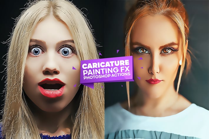 Caricature Photoshop Action