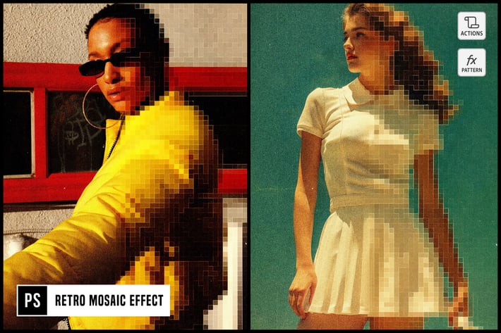 Retro Mosaic Effect