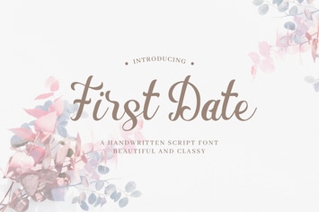 First Date - Romantic Handwritten Script
