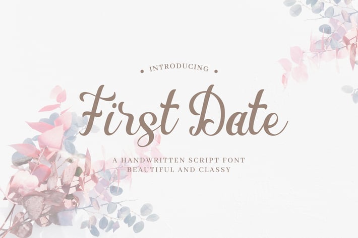 First Date - Romantic Handwritten Script