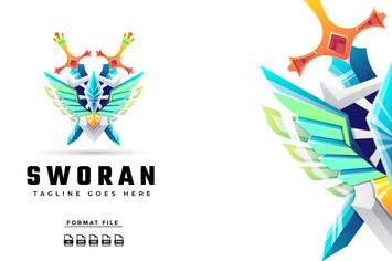Sword Gradient Logo