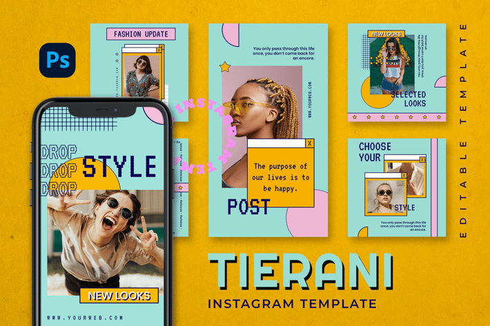 Tierani - Retro Instagram Stories and Post