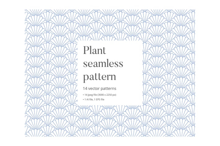Plant seamless pattern