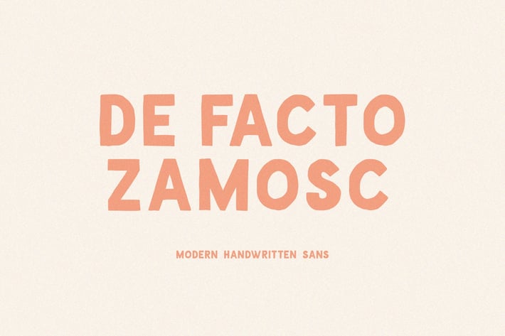 De Facto Zamosc Font