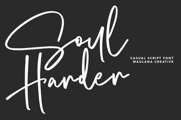 Soul Harder Casual Script Font