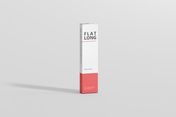 Box Mockup - Flat Long Rectangle
