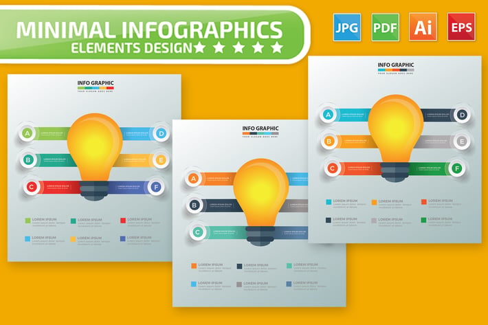 Light bulb Infographic Design