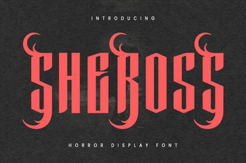 Sheross Horror Display Font
