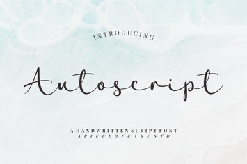 Autoscript - A Script Font