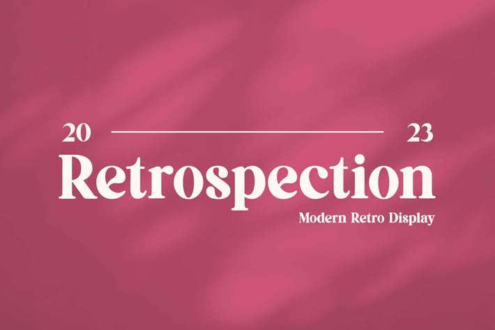 Retrospection Modern Retro Serif Display Font