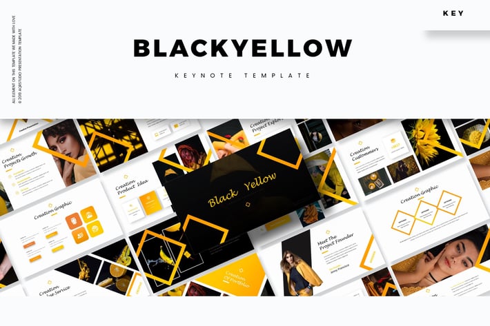 Black Yellow - Keynote Template