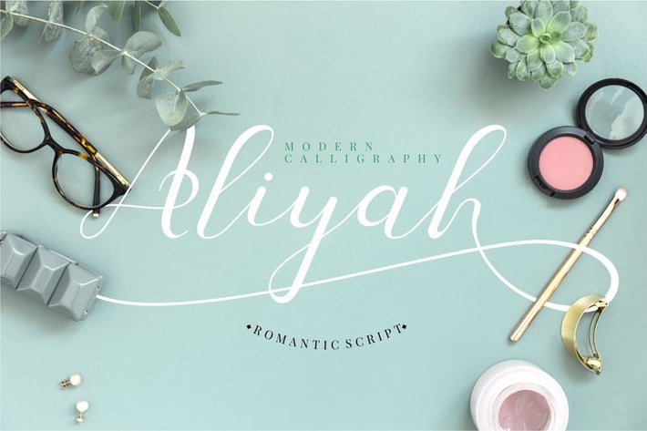 Aliyah - Romantic Script
