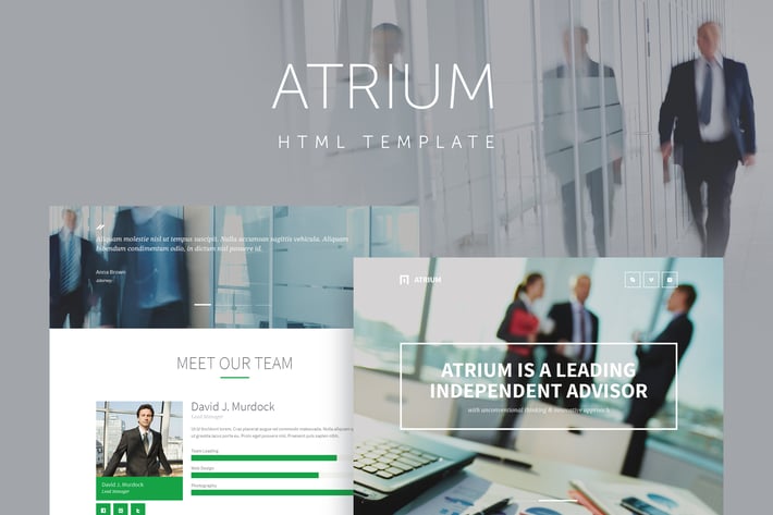 Atrium - Finance Consulting Advisor Template