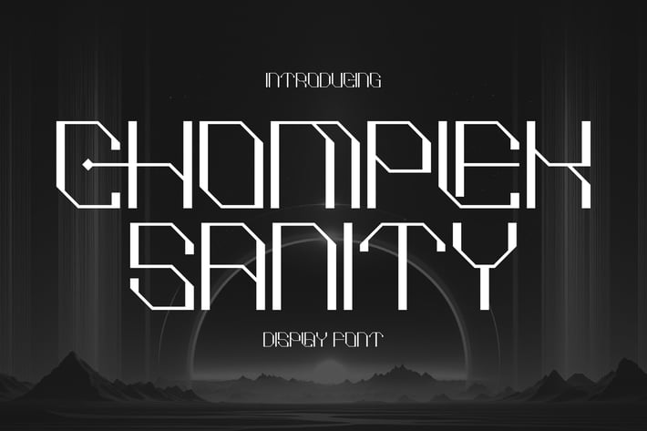 Chomplex Sanity Display Font 